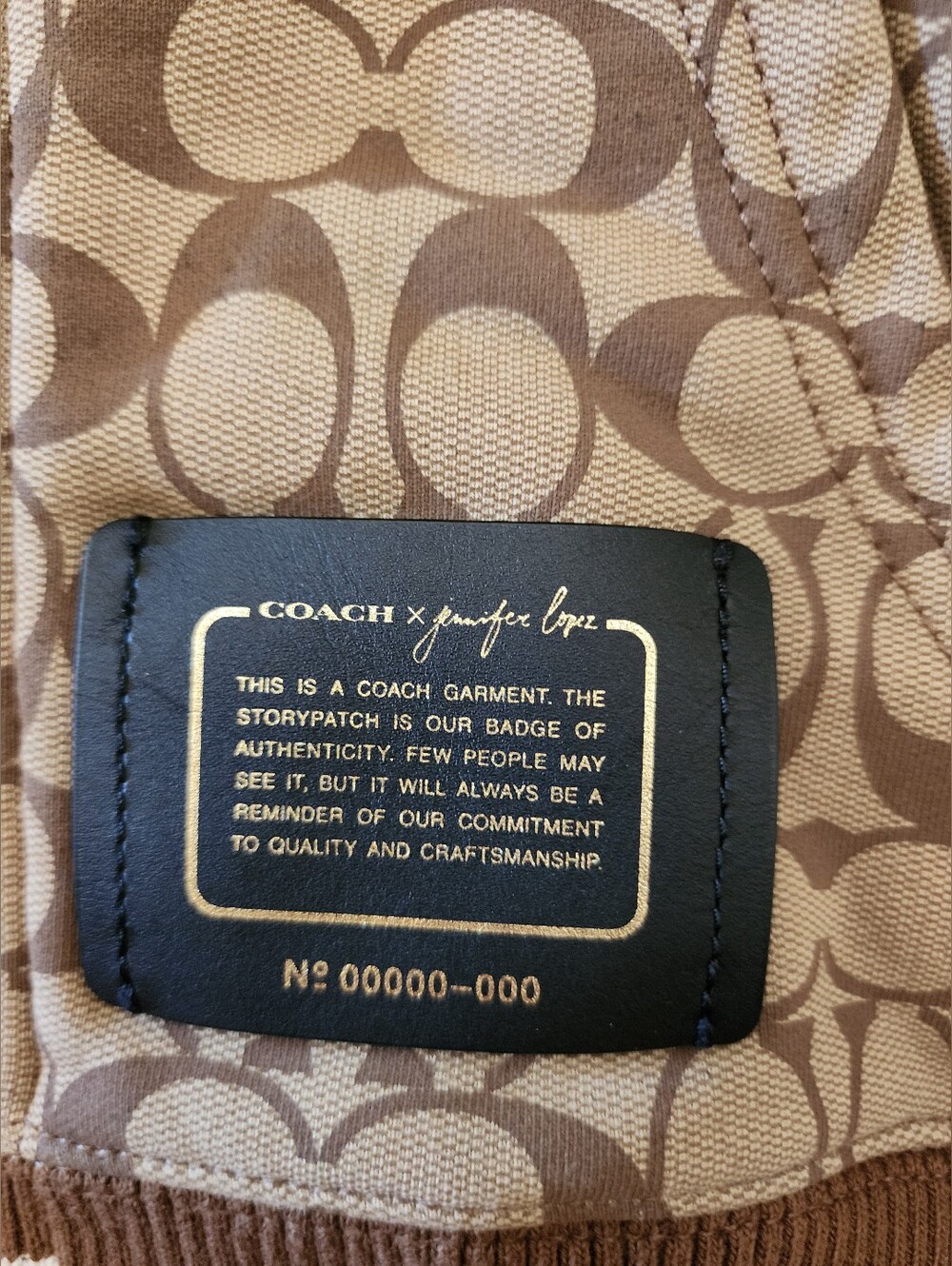Coach x Jennifer Lopez Full Zip Logo Hoodie Jacket Signature Cotton Women M - Picture 4 of 11